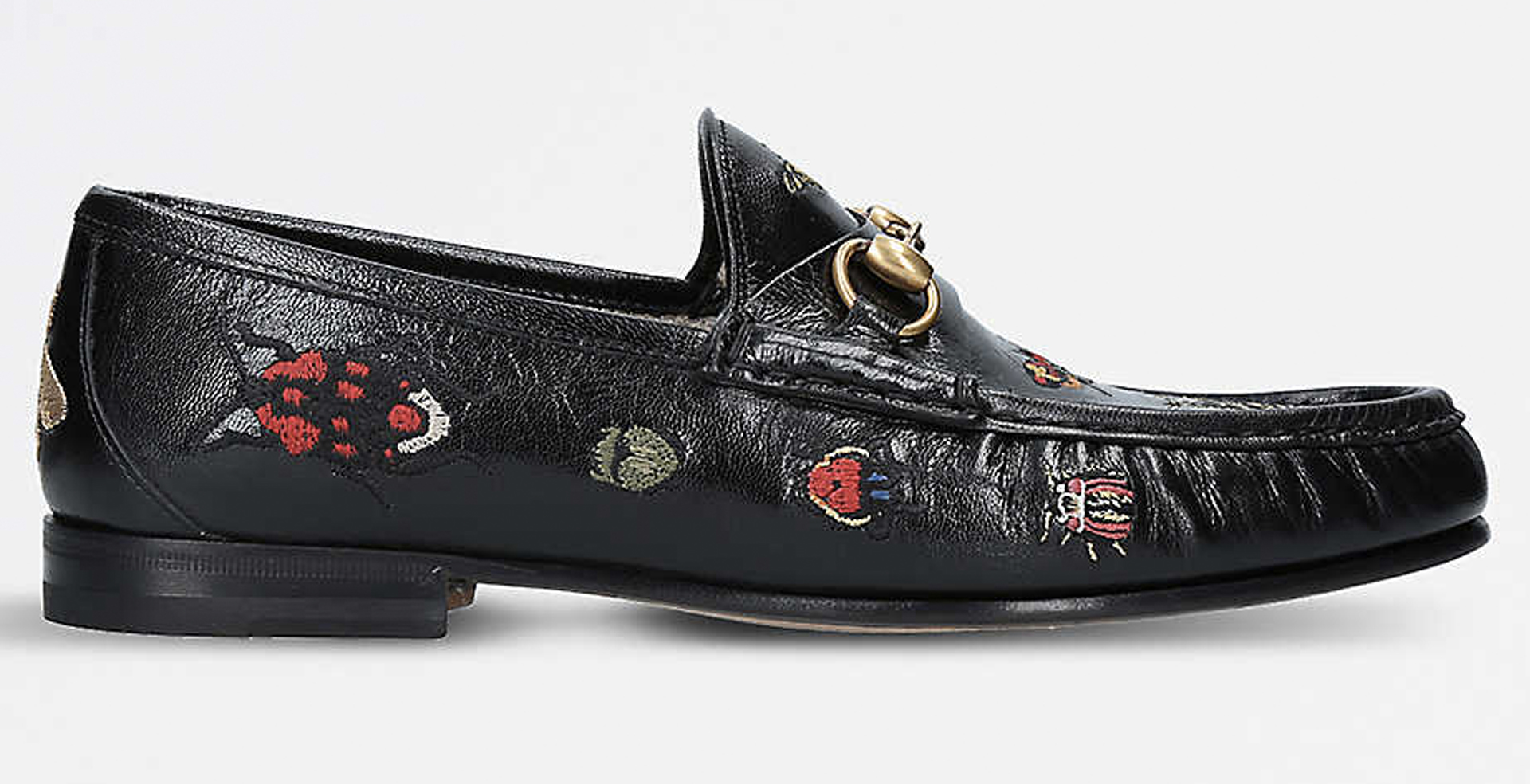 GUCCI - Roos Horsebit Leather Loafer 